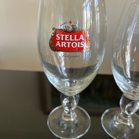 Pair of Stella Artois Glass Chalices - Picture 2 of 5